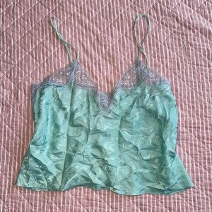 Temptations Mint Green Satin Camisole